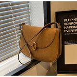 2025 New Retro Fashion Women’s Saddle Bag – Simple Crossbody & Shoulder Bag for Daily Travel 👜✨