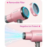 Wavytalk Professional Ionic Hair Dryer – Powerful Blow Dryer with Diffuser & Concentrator for Smooth, Frizz-Free Styling
