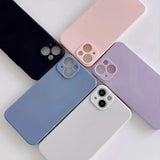 5-Piece Solid Color iPhone Case Set – Anti-Collision Protective Covers for iPhone 16 to iPhone 7/8 Plus & Pro Max