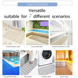Premium Non-Slip PVC Bath & Shower Mat – Anti-Bacterial Floor Pad for Bathroom (Grey)