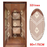 Wooden Bead Curtain – 32-Line Natural Doorway Curtain for Porch, Bedroom & Boho Home Décor (90×175 cm)