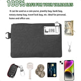 Lockable Nylon Money Bag – 5×8 inch Durable Security Bank Pouch for Cash, Coins, Jewelry, Passports & Cards