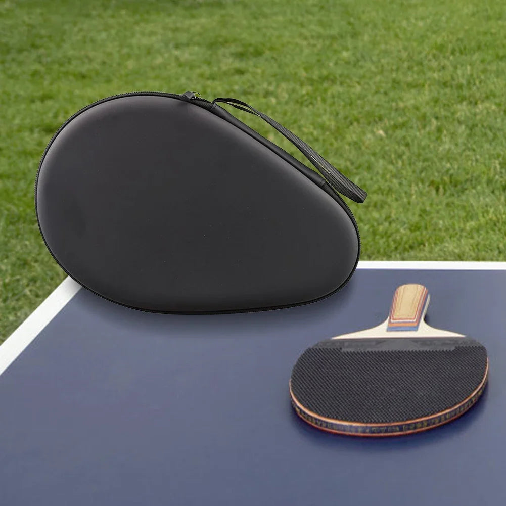 Hard Shell Table Tennis Racket Case – Waterproof Paddle Storage Bag for Sports, Training & Travel Protection