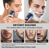 Sejoy Electric Razor – USB‑C Rechargeable Rotary Shaver with 3D Floating Heads & Pop‑Up Trimmer for Travel 🧳🪒