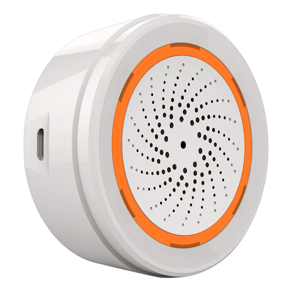 Smart Tuya Zigbee Alarm Siren – 90dB Sound & Light Home Security System with App & Remote Control