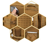 25L Tactical Gym & Survival Backpack – MOLLE Laser-Cut Daypack with Dual Cup Holders for Hiking, Hunting & Bug-Out Use