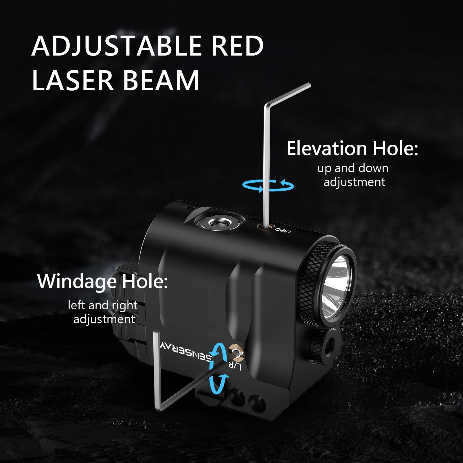 Rechargeable Pistol Light & Green Laser Combo – Rail Mounted Flashlight with Strobe Mode & Magnetic Charging 🔦🔋