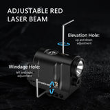 Rechargeable Pistol Light & Green Laser Combo – Rail Mounted Flashlight with Strobe Mode & Magnetic Charging 🔦🔋