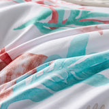 7-Piece Starfish & Coral Print Bedding Comforter Set – All-Season Boho Sea-Life Design