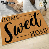 “Home Sweet Home” Welcome Door Mat – Indoor/Outdoor Entryway Rug (Non-Slip, Easy-Clean)