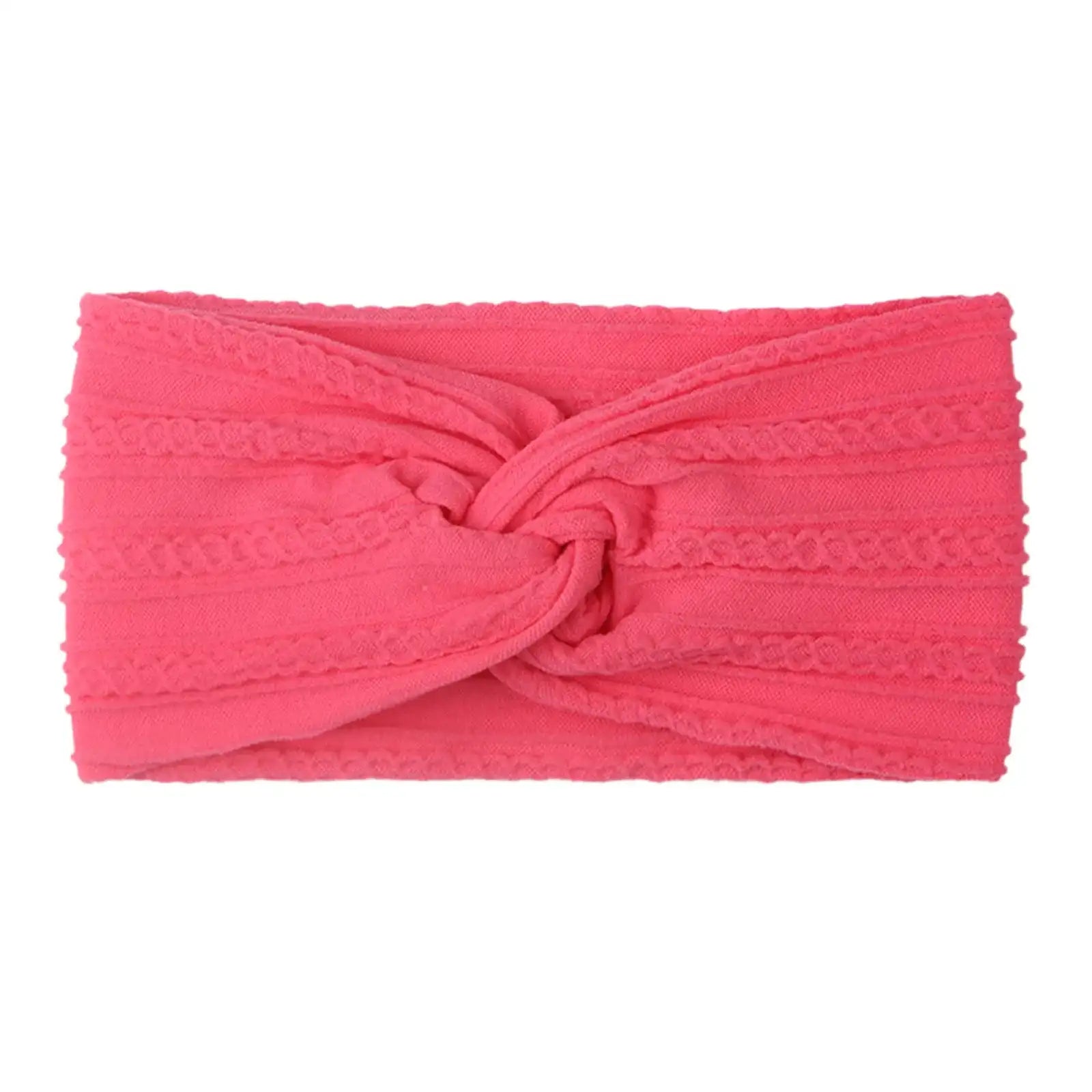 Soft Cable Knit Turban Headband for Baby Girls & Boys