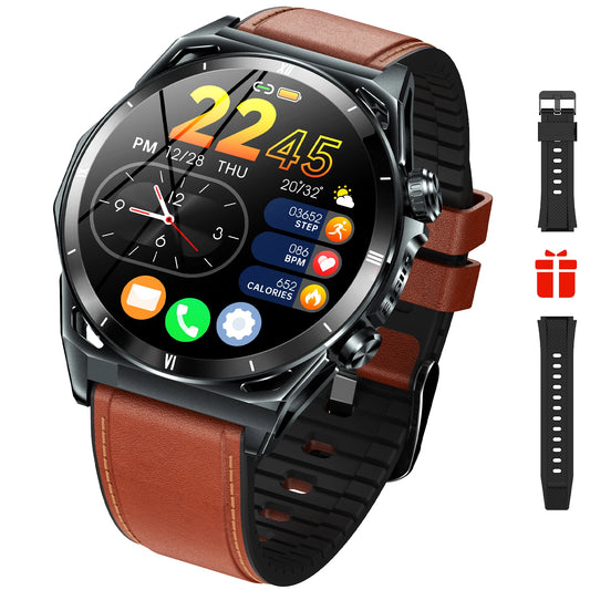EIGIIS KE6 Smart Watch – 1.43” AMOLED Sports Watch for Men with Bluetooth Call, Health Monitoring & IP68 Waterproof Design