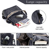 Convertible Women’s Leather Backpack Purse – Large Fashion Travel & College Shoulder Bag