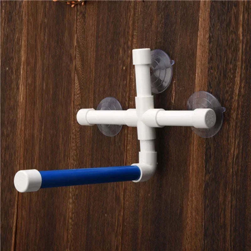Suction Cup Bird Perch Toy – Window & Shower Stand for Parrots, Macaws, Cockatoos, African Greys, Conures & Parakeets