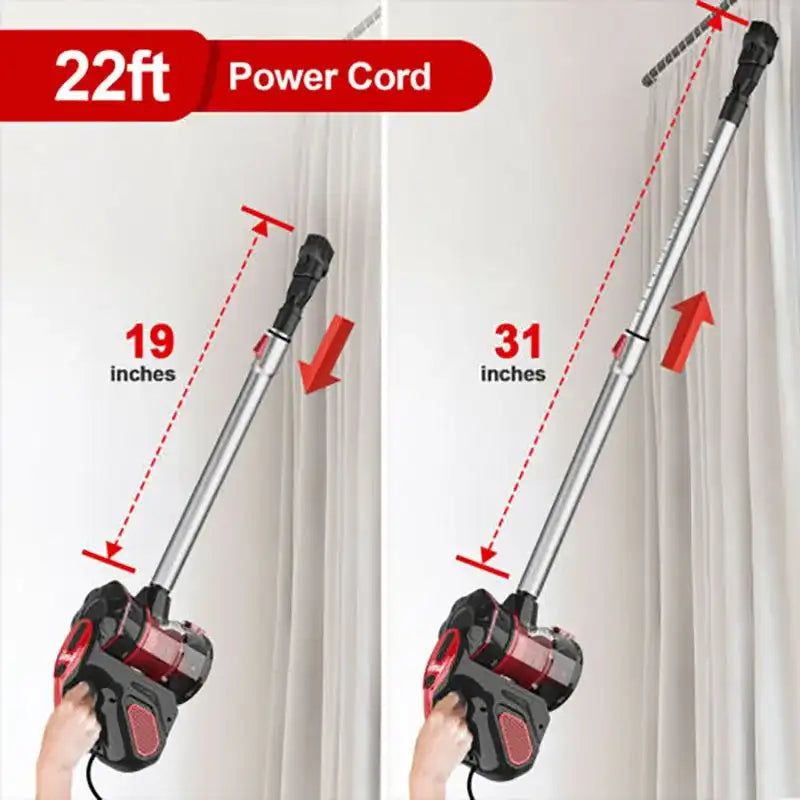 INSE I5 Corded Stick Vacuum Cleaner – 600W Motor, 18KPa Powerful Suction for Pet Hair, Hard Floors & Home Cleaning
