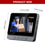 WiFi Wireless Intercom Smart Doorbell – 4.3” IPS Screen with HD Video Camera, Two-Way Audio & Home Security Surveillance System