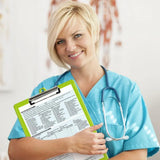 3-Pack A4 Letter Size Clipboards with Low-Profile Clip & Side Rulers for School and Office