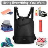 Composite Nylon Outdoor Backpack – Lightweight Reflective Bundle-Pocket Daypack | Black Travel & Hiking Bag