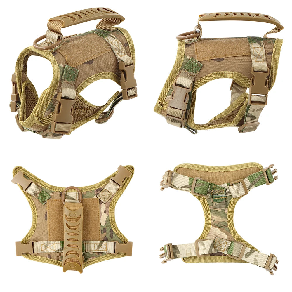 Tactical Cat Harness – Adjustable Military-Style Vest with Control Handle for Walking & Training Cats, Kittens & Small Dogs