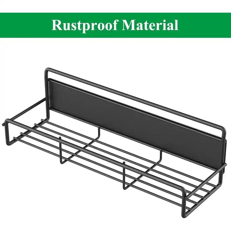 Magnetic Metal Seasoning Rack for Refrigerator & Microwave – Storage Shelf for Kitchen