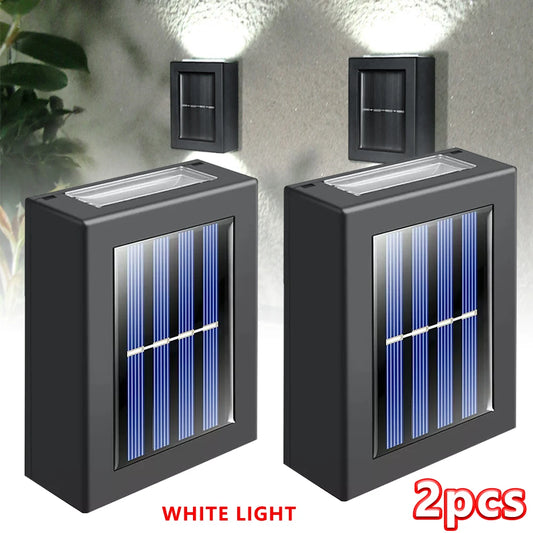 Outdoor Solar LED Wall Lights – Waterproof Up & Down Lighting for Garden, Balcony, Yard & Street Décor 🌞💡