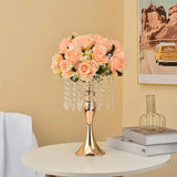 Gold Metal Flower Vase Set – Elegant Centerpieces for Wedding, Anniversary & Dinner Table Décor (4 Pcs)
