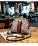 Designer Luxury Shell Shoulder & Crossbody Bag for Women – Hand-Printed Fashion Tote with Elegant Presbyopia Pattern