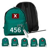 Korea Game Season 2 Cosplay Backpack Package – Unisex Large Capacity Student School Shoulder Bag