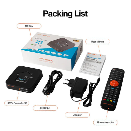 GTMEDIA X1 Android 11 TV Box – ATSC 3.0 HDTV Converter & Smart Decoder with WiFi, DVR Recording & Free-to-Air Support (US/KR)