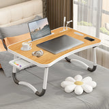 Foldable Portable Laptop Desk with USB Light, Cooling Fan & Cup Holder – Adjustable Workstation Table for Home & Office 💻🛋️