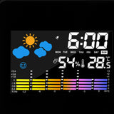 Smart Digital Projection Clock – LED Weather Display & Night Backlight | Modern Home & Bedroom Clock