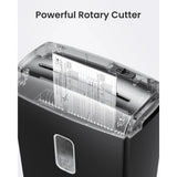 Deli 8-Sheet Micro-Cut Paper Shredder – P-4 High Security for Home & Office