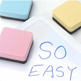 Magnetic Whiteboard Erasers – 12-Pack Square Dry Erasers in Pastel Colors for Classroom Use