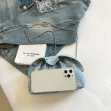 Women’s Denim Crossbody Chain Clutch – Stylish Hobo Purse & Evening Bag for Weddings, Parties & Bridal Fashion