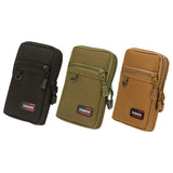 Portable nylon phone pouch – MOLLE tactical waist fanny pack for camping, hiking & hunting, lightweight 7-inch belt bag