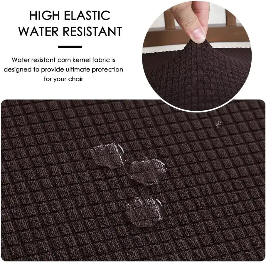 Water-Repellent Ergonomic Office Chair Cover Set with Headrest – Stretch Slipcover for Executive Computer Seat