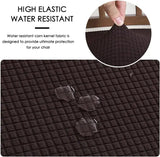 Water-Repellent Ergonomic Office Chair Cover Set with Headrest – Stretch Slipcover for Executive Computer Seat