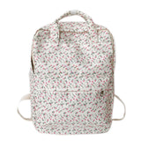 Floral Print Backpack with Pendant for Women & Girls – Large Capacity Student School & Travel Bookbag
