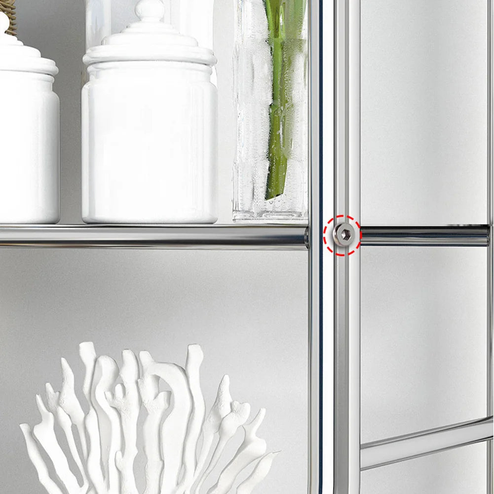2-3 Tier Over-The-Toilet Freestanding Metal Storage Shelf with Paper Holder & Hooks – Space-Saving Bathroom Tower