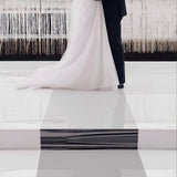 65.3FT Silver Mirror Aisle Runner – Double-Sided Reflective Wedding Carpet for Luxury Event Decorations