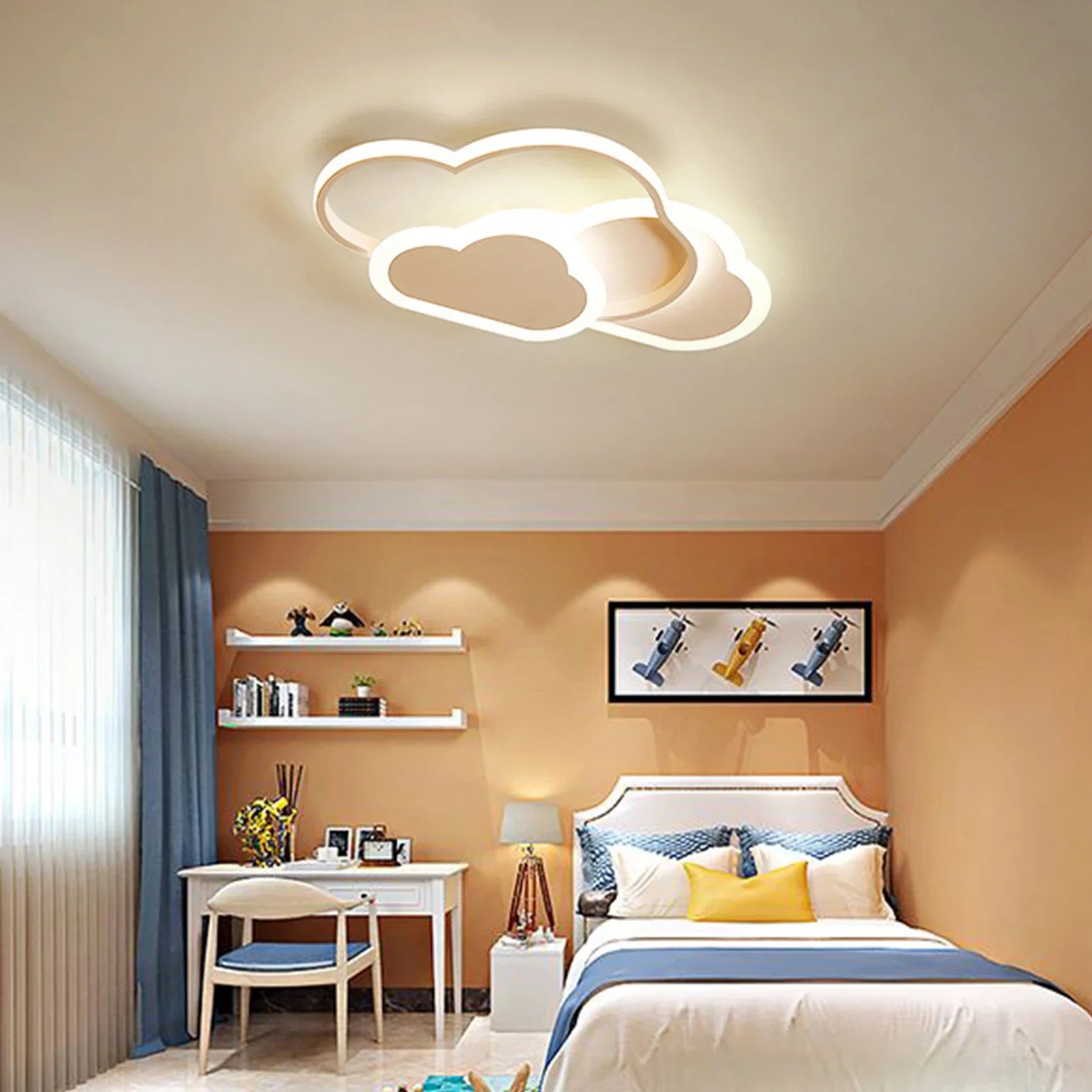 LED Ceiling Light Fixture – Durable Metal Body with Soft Luminous Acrylic Panel & Low Power Consumption