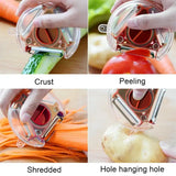 “3-in-1 Kitchen Convenience Set – Vegetable Peeler, Carrot Grater & Fruit Cutter Tool”