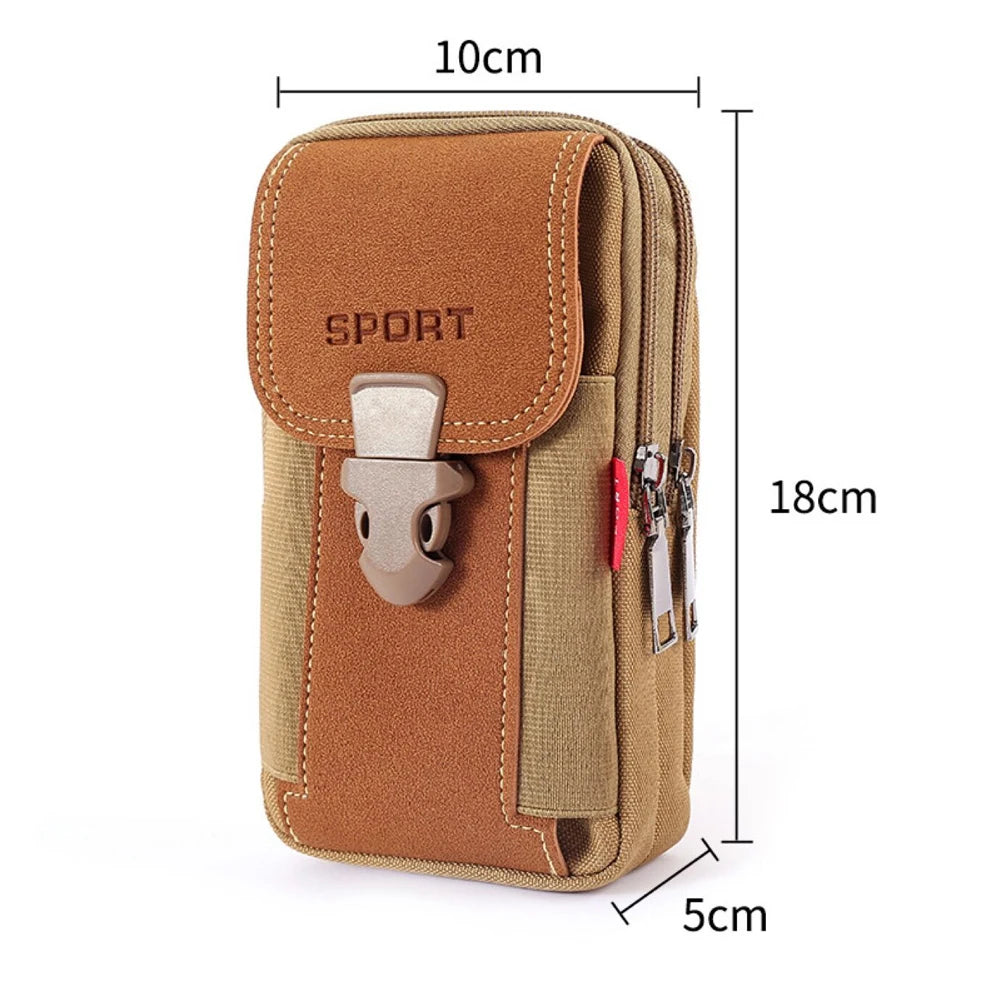 EDC Tactical MOLLE Waist Bag – Outdoor Fanny Pack & Phone Pouch | Belt-Mounted MOLLE Coin Purse for Camping & Hiking
