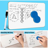 Mini Double-Sided Dry Erase Boards – 3-Pack Whiteboards with Markers & Erasers (7×10 in)