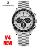 PAGANI DESIGN 2024 Men’s Luxury Quartz Chronograph Watch – Sapphire Mirror, Auto Date, Speed Dial ⌚✨