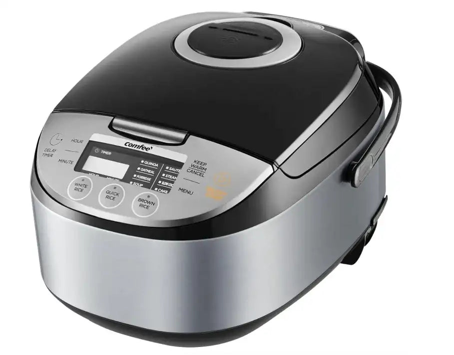 Japanese Rice Cooker with Fuzzy Logic Technology – 10 Cup Uncooked / 20 Cup Cooked, Large Capacity Rice Maker with 24-Hour Delay Timer