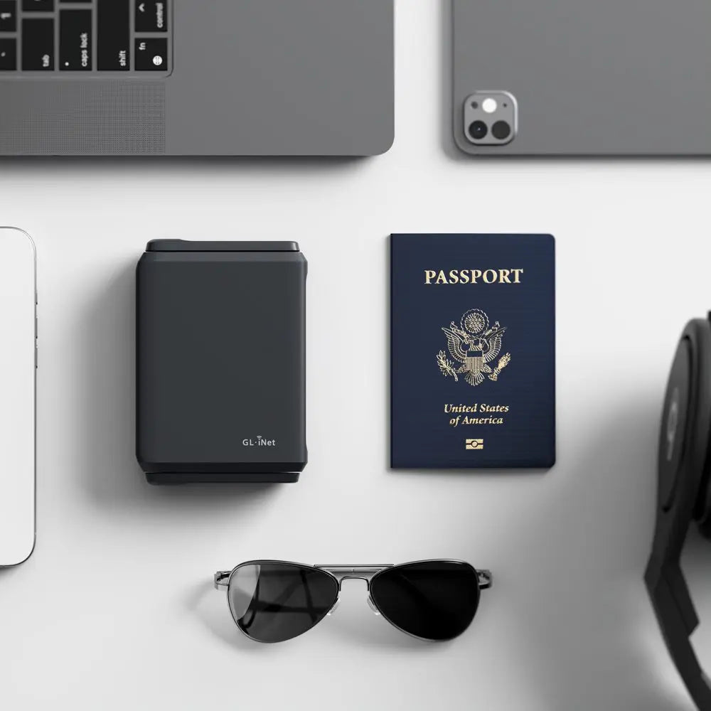GL.iNet Slate 7 Dual-Band Wi-Fi 7 Travel Router – Touchscreen, Dual 2.5G Ports, Compact & Secure