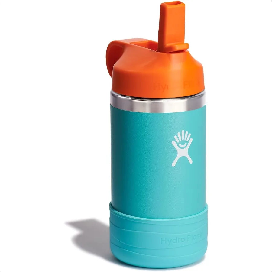 Stainless Steel Insulated Water Bottle with Straw Cap – School, Sport & Outdoor