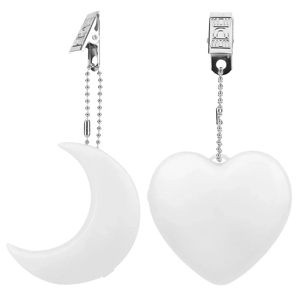 Heart-Shaped LED Purse Light – Touch Sensor Moon Bag Light with Clip, Portable Hanging Handbag Night Lamp, Gifts for Women
