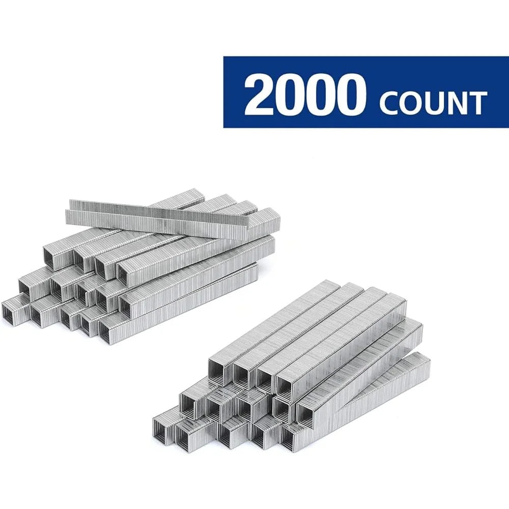 T50 Heavy-Duty Stainless Steel Staples – 1,000-Pack, Corrosion-Resistant for Upholstery & Insulation